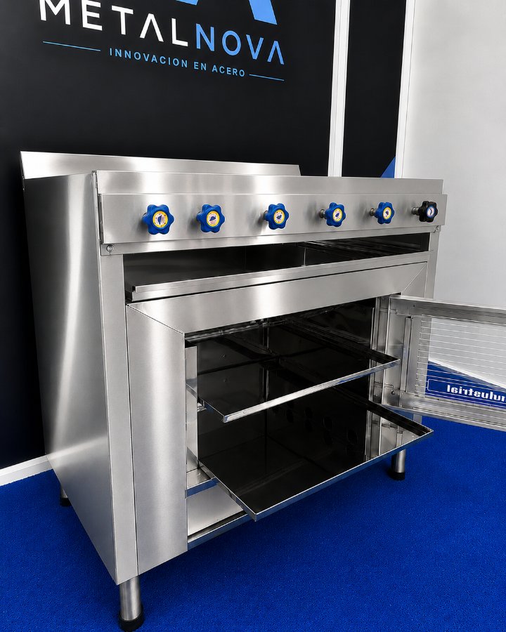 Cocina con horno 5 quemadores FULL ACERO thumbnail 4