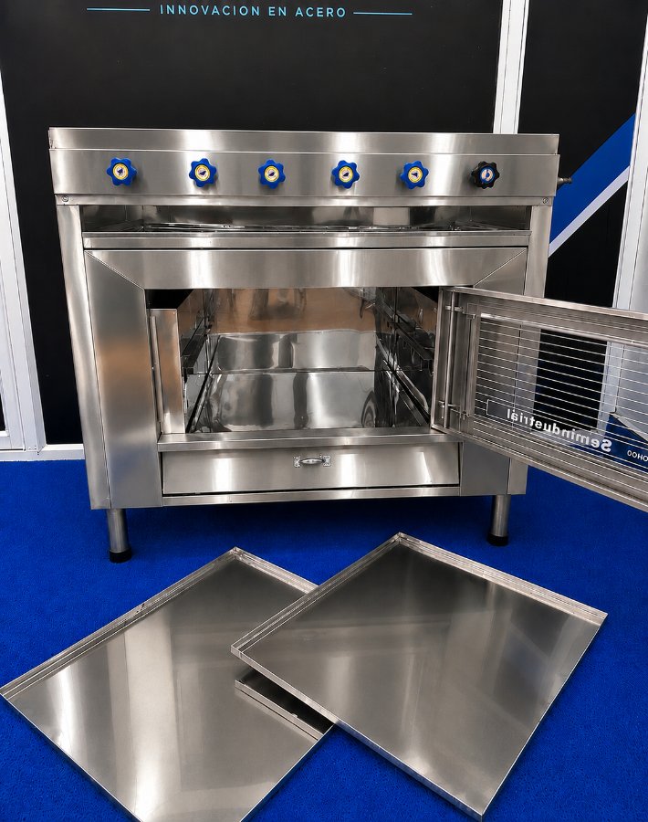 Cocina con horno 5 quemadores FULL ACERO thumbnail 5