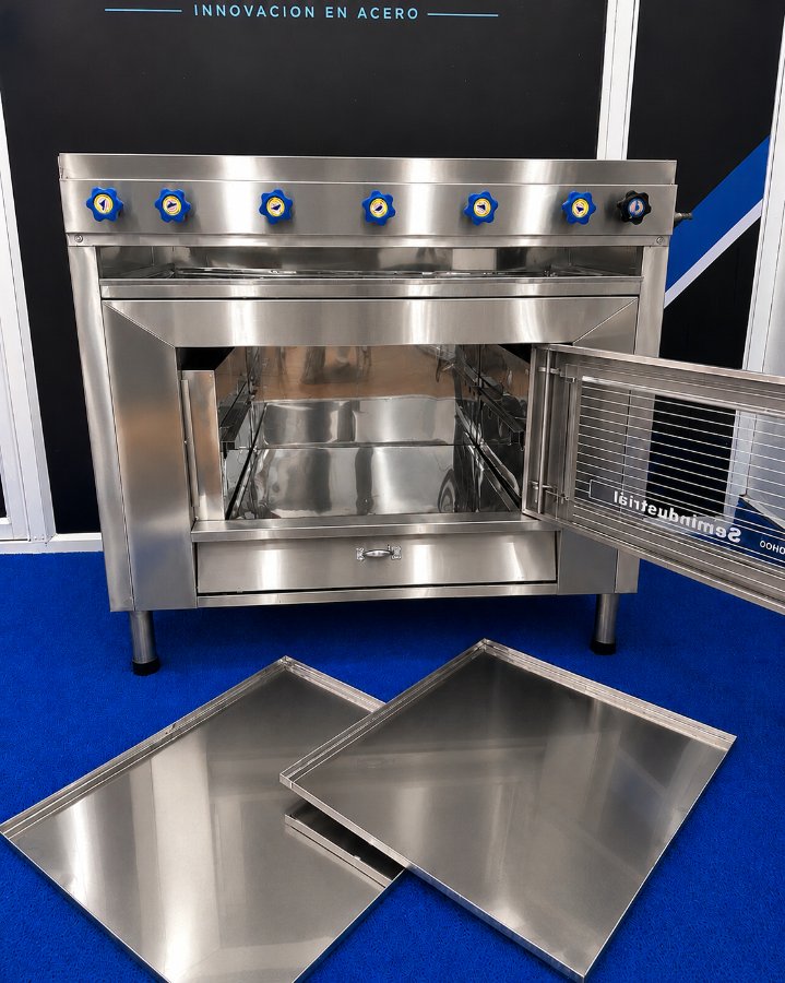 Cocina con horno 6 quemadores FULL ACERO thumbnail 5