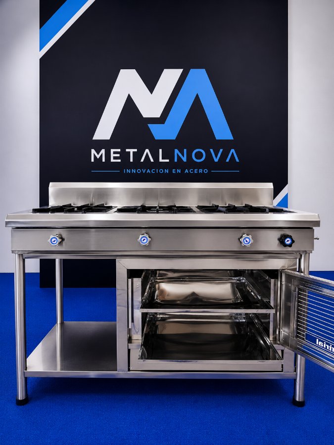 Cocina lineal 3 quemadores con horno thumbnail 5