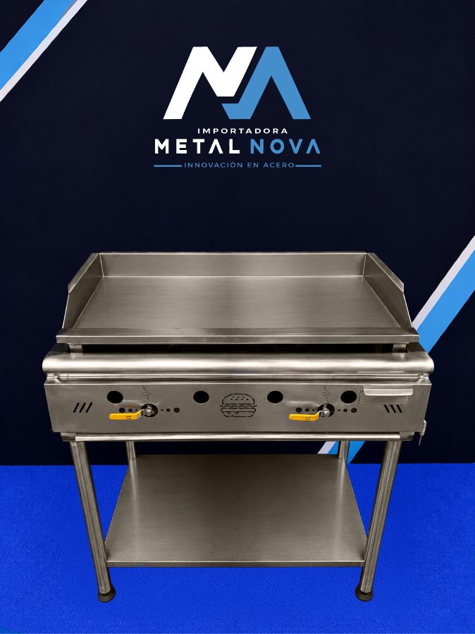 Plancha industrial de acero inoxidable