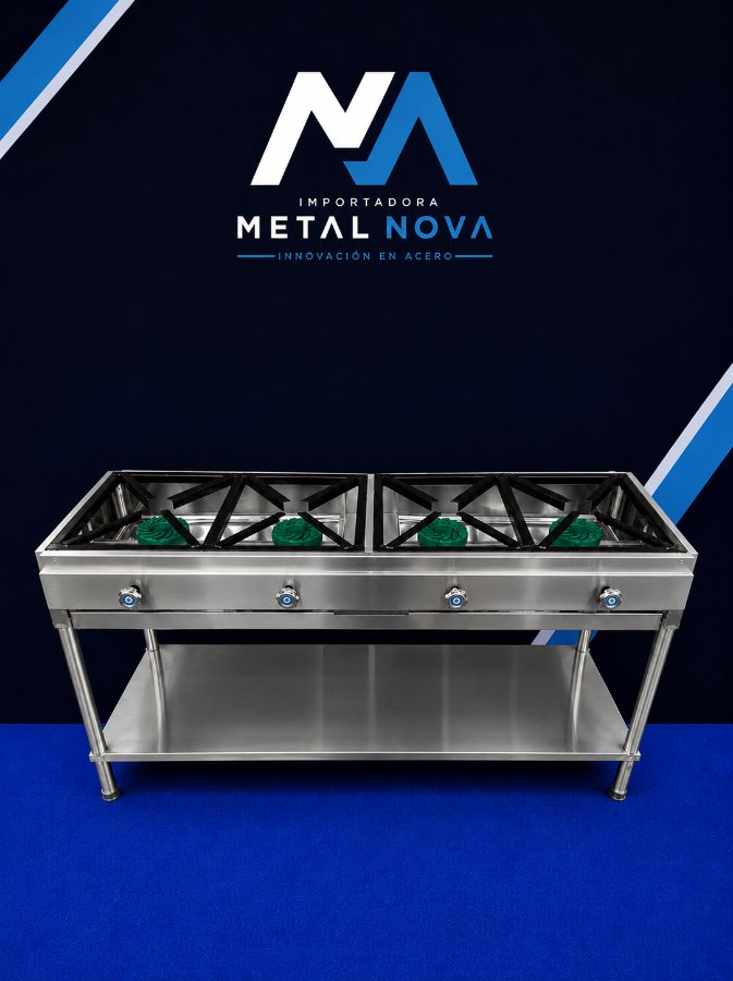 Cocina lineal 4 quemadores